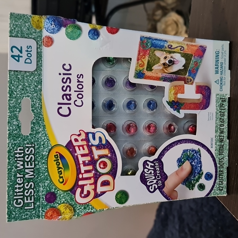 Crayola Glitter Dots Classic Colors NIB